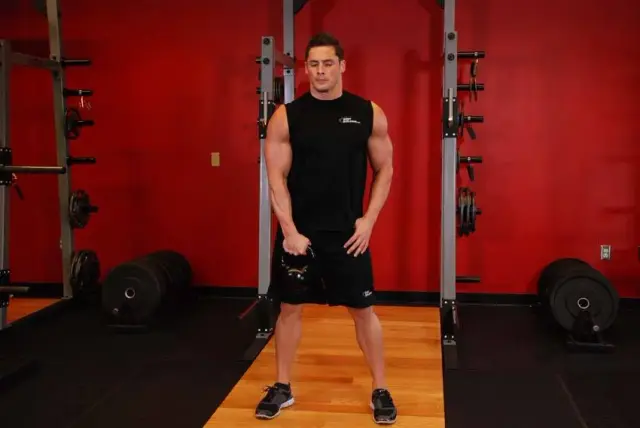 One-Arm Kettlebell Clean — Start