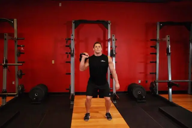 One-Arm Kettlebell Jerk — End