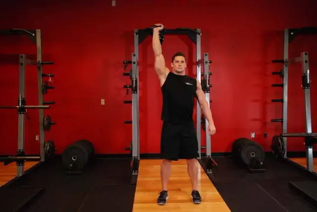 One-Arm Kettlebell Para Press — End