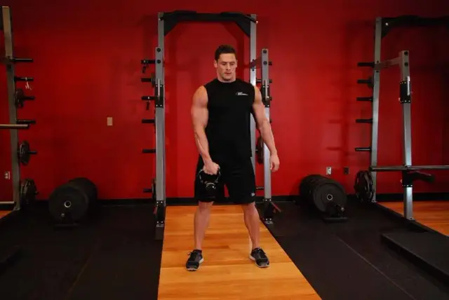 One-Arm Kettlebell Snatch — Start
