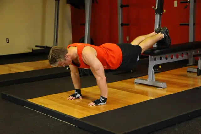 Push-Ups With Feet Elevated — Start