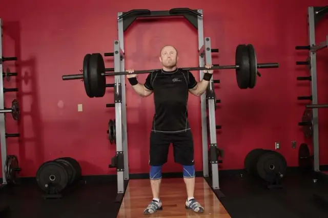 Push Press - Behind the Neck — Start