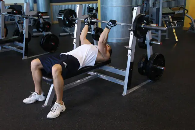 Reverse Triceps Bench Press — Start
