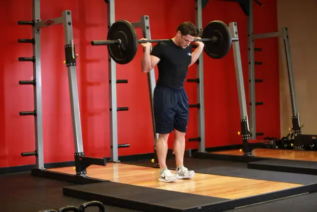 Rocking Standing Calf Raise — Start