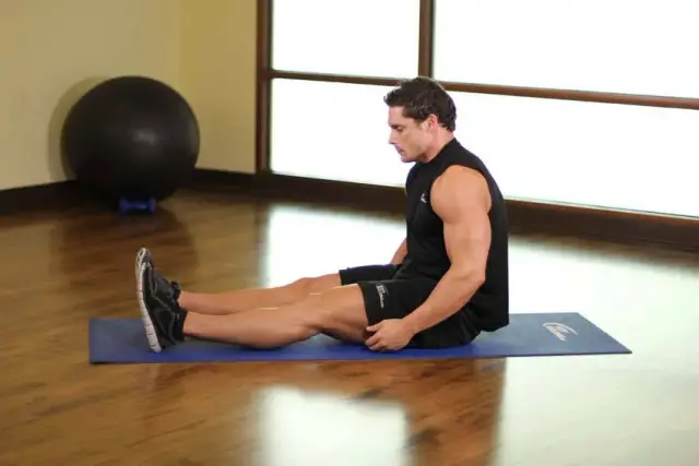 Seated Calf Stretch — Start