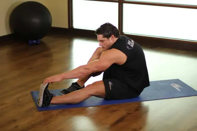 Seated Calf Stretch — End