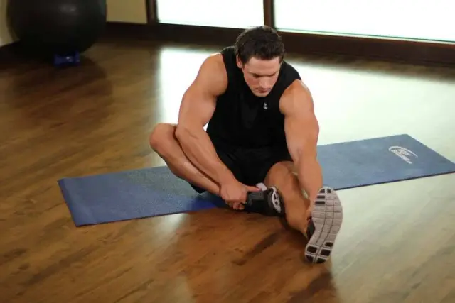 Seated Floor Hamstring Stretch — End