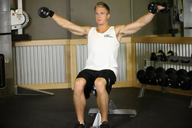 Seated Side Lateral Raise — End