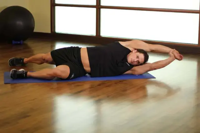 Side-Lying Floor Stretch — End