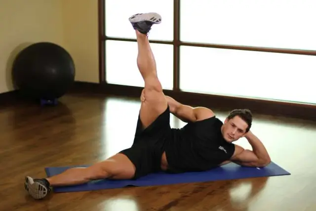 Side Lying Groin Stretch — End