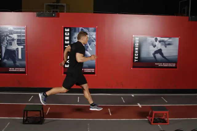 Single-Leg Stride Jump — End