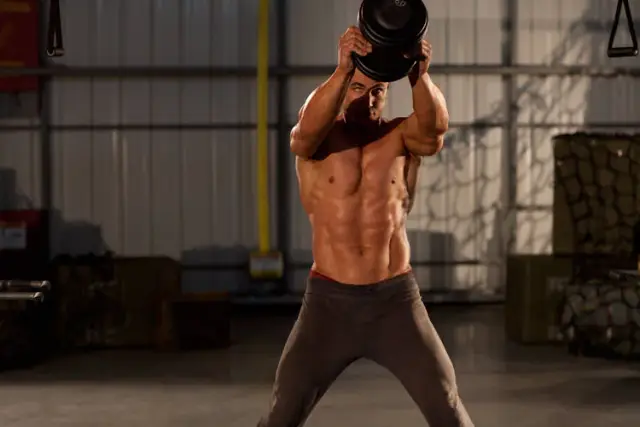 Single Dumbbell Raise — End