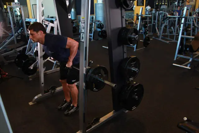 Smith Machine Bent Over Row — End