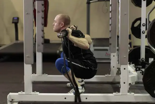 Squat with Bands — End