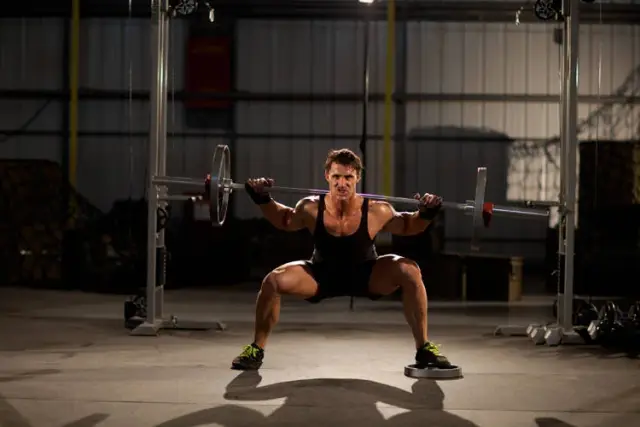 Squat with Plate Movers — End