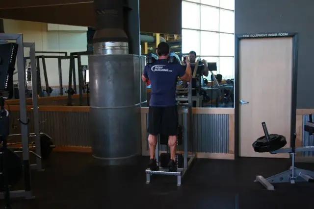 Standing Calf Raises — End