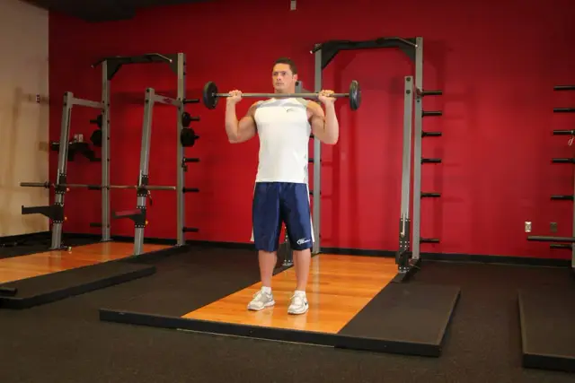 Standing Military Press — Start