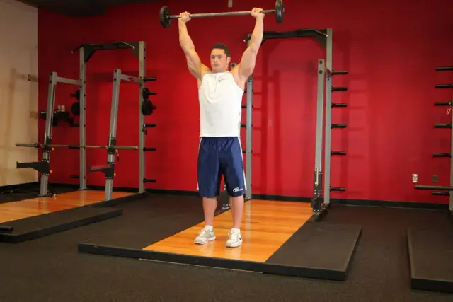 Standing Military Press — End