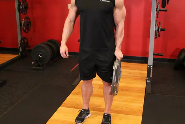 Standing Olympic Plate Hand Squeeze 2