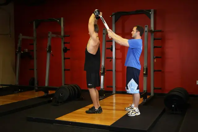 Standing Towel Triceps Extension 2