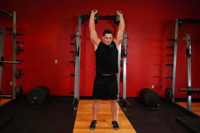 Two-Arm Kettlebell Military Press 2