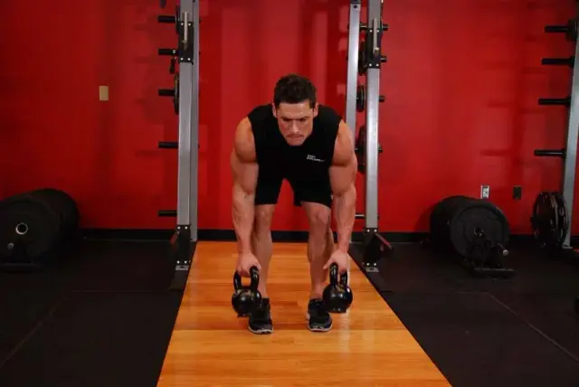 Two-Arm Kettlebell Row 1