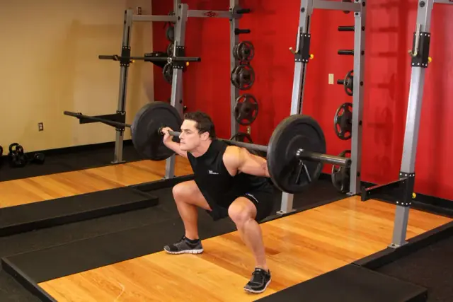 Wide Stance Barbell Squat 2